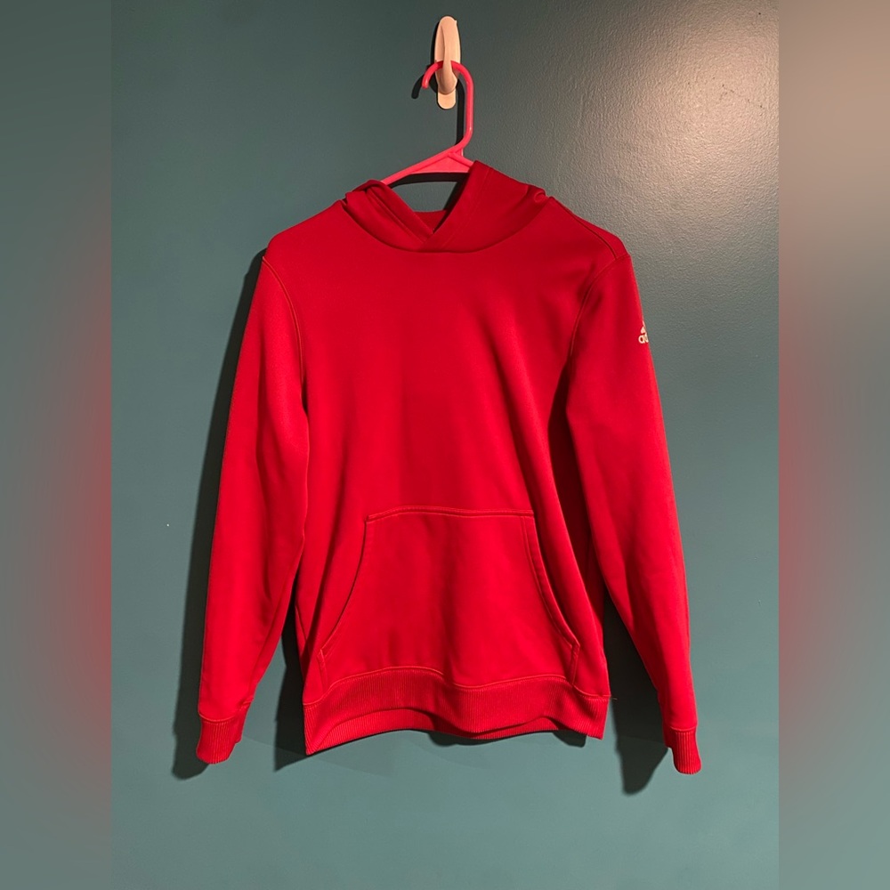 Adidas Boy’s Vibrant Red Hoodie